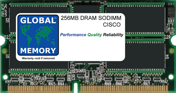 256MB DRAM SODIMM MEMORY RAM FOR CISCO 7603 / 7606 / 7609 / 7613 ROUTERS & CATALYST 6500 SERIES SWITCHES MSFC2 (MEM-MSFC2-256MB)